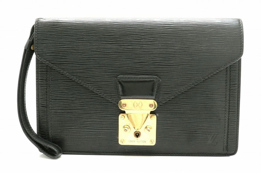 Louis Vuitton Epi Series Dragonne Leather 2Way Shoulder Bag Noir Black
